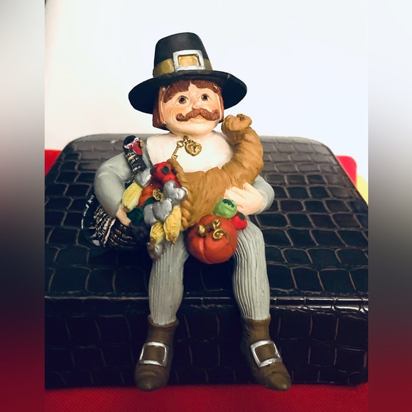 Vintage late 1980s Shenandoah Designs Keeper Of Thanksgiving Figurine - Picture 1 of 4